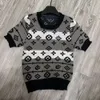 Women Sweater Designer Knitwear Womens High End Floral Knit Top Fashion Cock Cock Pullover Round Pullover Knitshirt One Color