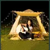 Tält och skyddsrum Automatisk snabböppningsfamilj utomhus resetält camping solskyddsmedel ultraviolett-bevis picknickfold bärbar L48
