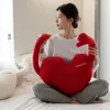 Oreiller coeur en forme de lutte en peluche salon de décoration intérieure oreillers pour canapé de repos créatif