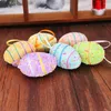 Party Decoration 6Pcs Easter Eggs Decorations Colorful Egg Ornament Foam Ornaments School Home Office Supplies