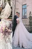 Michael Cinco 3d Floral Garden Ball Gown Wedding Dresses Fantastisk detalj Royal Train Church Dubai Arabic Bridal Wedding Gown8849945