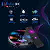 Box Android 9.0 TV Box H96 Max X3 4GB 128GB 64GB 32 GB AMLOGIC S905X3 Supporto 5G WiFi 1080p 4K 60fps Google Player YouTube 8K H96MAX