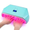 Dryers Electric Nail Lamp UV LED 128W Nail Dryer Red Light Beads for Curing Polish Gel High Power Blue White Nails Art Manicure Tool