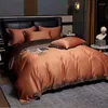 Set di biancheria da letto di alta qualità in cotone puro di alta qualità da 4 pc Copertina piena Femone del piumino Set letto King Bed Camera con chiusura con cerniera