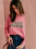 2024 printemps et automne Nouvelle cersion de sez créatrice de la lettre de mode décontractée pour femmes Sweat-shirt imprimé à sweat à manches longues à manches longues