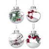 Party Decoration 4pcs Xmas hanger Clear Hanging Ball Christmas Tree Drop ornamenten Decoraties Decoraties Leveringen Diverse willekeurige stijlen