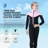 Costumi da bagno femminile da 3 mm da 3 mm in neoprene wetsuit caldo a maniche lunghe a manica lunga abito a prova solare a prova di ario per nuoto da nuoto.