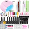 Kits Manicure Set Nail Extensions Gel Nail Polish Set Varnish Nail Art Sets With UV LED Nail Lamp Dryer Tools For Manicure Tools Kit