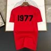 メンズTシャツ高品質の綿1977モノクロプリントラグジュアリーTシャツメンズ新しいブランドファッションクールデザイナーTシャツカジュアルストートウェアトップT240408