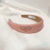 Style Pink Bandbands For Women Designer Band Hair Double Letter Patter