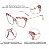 Sonnenbrille Vintage Cat Eye Anti Blue Light Brille Transparent Metall Rahmen für Frauen Computerschutz Brille Myopie Myopie