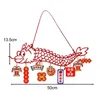 Party Decoration Chinese Dragon Year Hanging Classic Elements Blessings Words Length 50cm For Festival Supplies Accessories