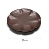 Tasses Saucers Chine Style Lotus Shape Tea tasse tasse Bray Anti-Scalding Stoare Black Iron Coffee Round Purple Couleur