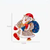 Broches corsage pin feest juwelen jas jacket trui kleding accessoires vrouwen broche santa claus jaar cadeau kerstspelden