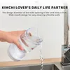 Storage Bottles 1pc Dry And Wet Dispenser Pickles Jar Transparent Plastic Kimchi Container Pickle Olives Hourglass Kitchen Separator