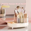 Opbergdozen roteren make -updoos desktop cosmetische borstel emmer verdeelde penhouder kleedtafel huidverzorging productplank