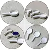 Candle Holders 3 Pcs White Home Decor Tray Holding Spoon Aroma Burner Handle Candlestick Fragrance Warmer Ceramic Holder Stove