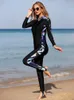 SBART One Piece Merde de mergulho Adulto Nadar grande Protetor solar feminino Manga longa Surf Surf Surfing