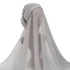 Abbigliamento etnico 2024 Donne in chiffon musulmano istantanea hijab scialli sciarpa berretto a sfera mobile berretto integrato in stile abito in stile conveniente