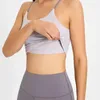 Tenue de yoga LU Femmes personnalisées Naked Feel Tops Brad Sports Bra Cross Back Spaghetti Strap Workout Fitness Fitness Running Crop Top Vest