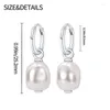 Boucles d'oreilles en peluche 2024 Fashion dames bijoux couleurs argentées lanterne de forme perle gouttes de banquet de tempérament exquis