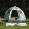 テントとシェルターアウトドアピクニックキャンプ六角形の公園のテント雨と日焼け防止ウルトラ軽量とポータブルキャンプテントL48