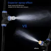 Gravestones Water Misting Cooling System Kit Summer Sprinkler Brass Nozzle Outdoor Garden Greenhouse Park Plants Spray Hose Watering