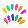 Gel Supwee 8/12pcs Juego de esmalte de uñas reflectantes de neón