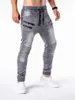 Aangepaste modefabriek Spring herfst groothandel heren jeans denim slanke broek mannen casual vrijetijdsbroek broek