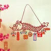 Party Decoration Chinese Dragon Year Hanging Classic Elements Blessings Words Length 50cm For Festival Supplies Accessories