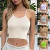 Women's T Shirts Blouse Tops For Women Ladies Seamless Yoga Clothes Suspender Vest Slim Solid Color Sexy Fitness Body Suit Running