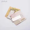 Money Clips Stainless Steel Money Clip Simple Silver Brass Cash Clip Money Holder Credit Card Portable Business Cards Holder 240408