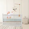 Baby Rattle Wooden Bed Bell Mobile Bracket Sock born Music Box Hanging Toys Crib Boy 240408