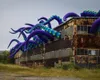 7mh (23 pés) com fábrica de soprador de fábrica de polvo inflável Tentáculos Armas da garra da perna para construção de telhado e decoração de aquário Party Halloween Party