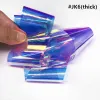 Scrubber 4cm*100m Super Aurora Cellophane Nails Glass Paper Rainbow Foils Nail Trend Design Ice Cube Korean Diy Nails Decoration