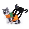 Hundklädkläder kläder för katter svart katt förvandlas till en leveransdräkt cospaly halloween husdjur roligt