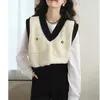 Women's Vests 2024 Men's Outerwear Sweater Vest Autumn Design Sense Assorted Colors Retro V-neck Pocket