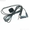 Mikrofonlar Siyah ME2 Clipon Lavalier Mikrofon için Sennheiser G2 G3 G4 Kablosuz Belt Paketi Verici 3.5mm Stereo Kilit