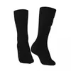 Chaussettes masculines logo hip hop blanc une fois fou compression unisexe tokio el harajuku motif imprimé drôle de nouveauté