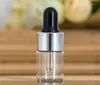 Storage Bottles Clear Dropper 1ml 2ml 3ml Mini Glass Bottle Essential Oil Display Vial Small Serum Perfume Brown Sample Container SN276