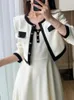 Robes de travail Fashion Femmes coréennes Élégant Robe décontractée Ensemble de vestes de récolte vintage sans manches