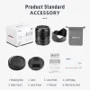 Accessories Viltrox 23mm 33mm 56mm F1.4 E Auto Focus Lens Large Aperture Apsc Lens Af for Canon Efm Mount Fuji Xf Sony E Camera Lens