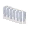 Boîtes de rangement 6 pcs à fermeture à glissière complète Couverture de vêtements de protection Protecteur Sac de vêtements suspendus à poussière Trop respirante imperméable