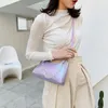 Shoulder Bags Fashion Ladies Solid Color PU Leather Acrylic Chain One-shoulder Messenger Bag Retro Zipper Small Wallet