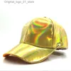 Ball Caps Luxury and fashionable hip-hop hats rainbow color changing hat hats returning to the future props Bigbang G-Dragon baseball caps Q240408