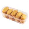 Tasses jetables Paies 50pcs biscuits transparents biscuits Boîtes d'emballage de bonbons Small Cake Pudding Ice Cream Dessert With Ligher Party