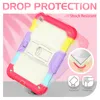 Étui à armure étalante réglable pour l'iPad 10e génération 10,9 pouces Case silicone pc hybride