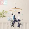 Baby Rattle Toy 012 Month Bed Bell Whale Mobile Wooden born Ocean Felt Hanging Toys Holder Bracket Infant Crib Gift 240408