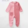 Rompers Baby Rompers katoen geribbelde kinderen kleding lange mouwen lange mouwen kinderen kleding pasgeboren baby overalls kinderen jongens kleding meisjes kleding l47