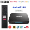 Mottagare Mecooldispositivo de TV Inteligente KM2 Decodificador Con Android 10 0 2GB 8GB AMLOGIC S905X2 KM3 4GB 64GB KM9 Pro 2G 16